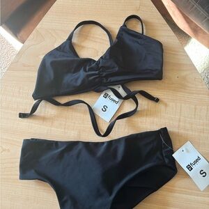 Fused Black Bikini Set Small